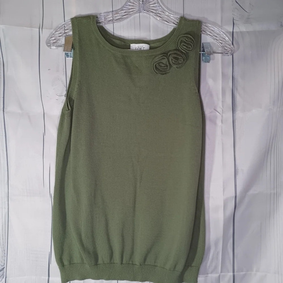 LOFT Tops - Loft outlet 100% cotton sleeveless knit top